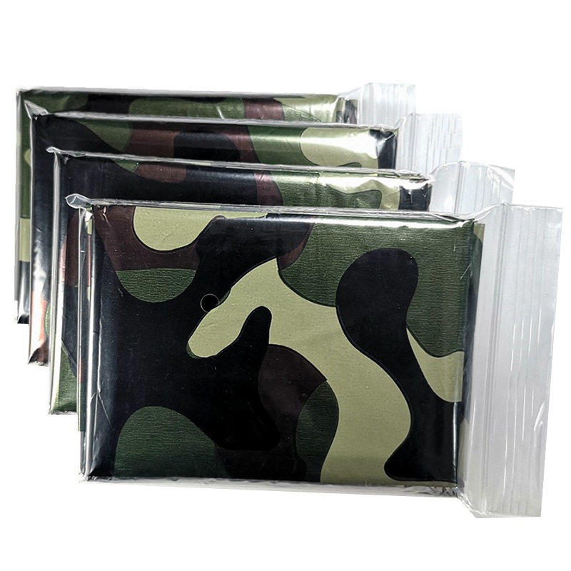 Emergency Poncho Rain - Manta térmica de emergencia plegable, impermeable,