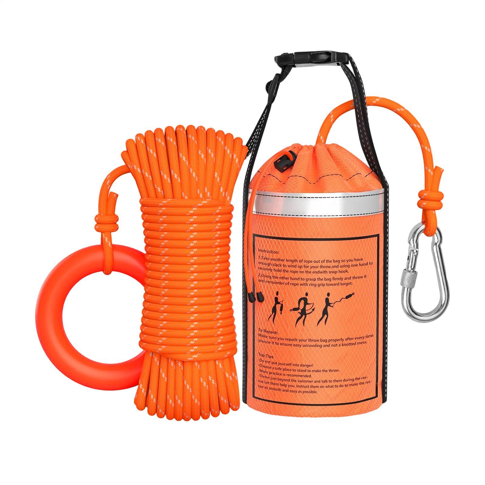Rescue Rope Throw - Bolsa de Rescate Acuático con Cuerda,
