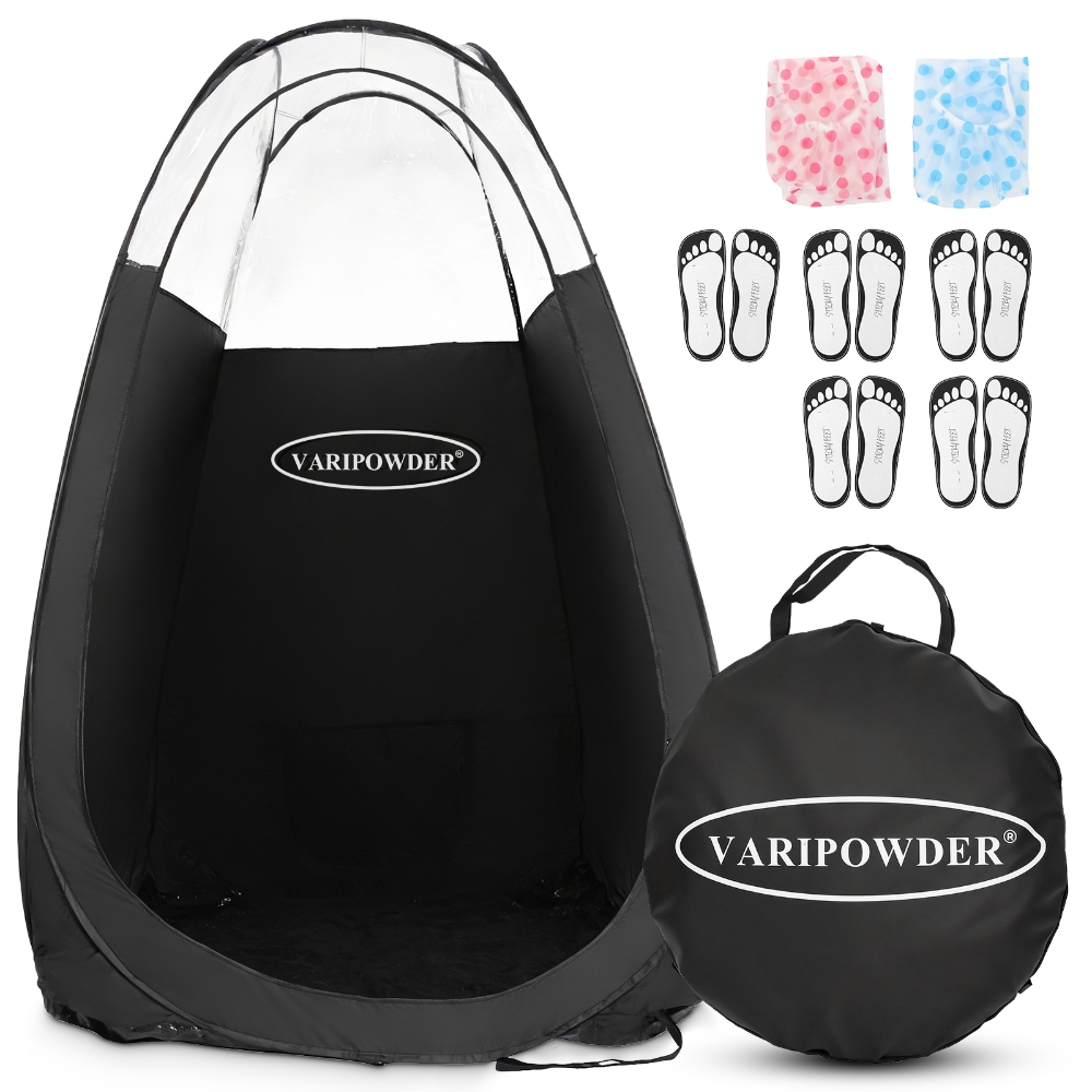 Emergency Mylar Tent - Carpa Negra Portátil para Bronceado con
