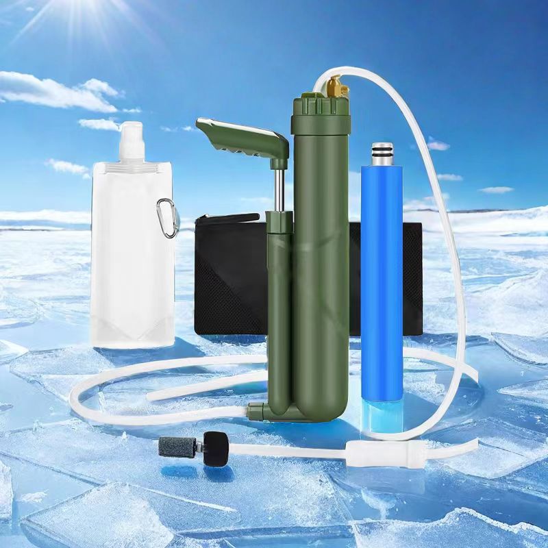 Water Purification Straw - Filterwell-bomba de mano portátil, purificador de