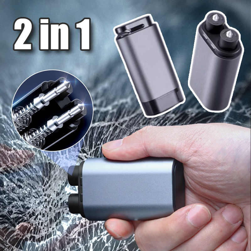 Rescue Rope Throw - Martillo de seguridad para coche, rompecristales