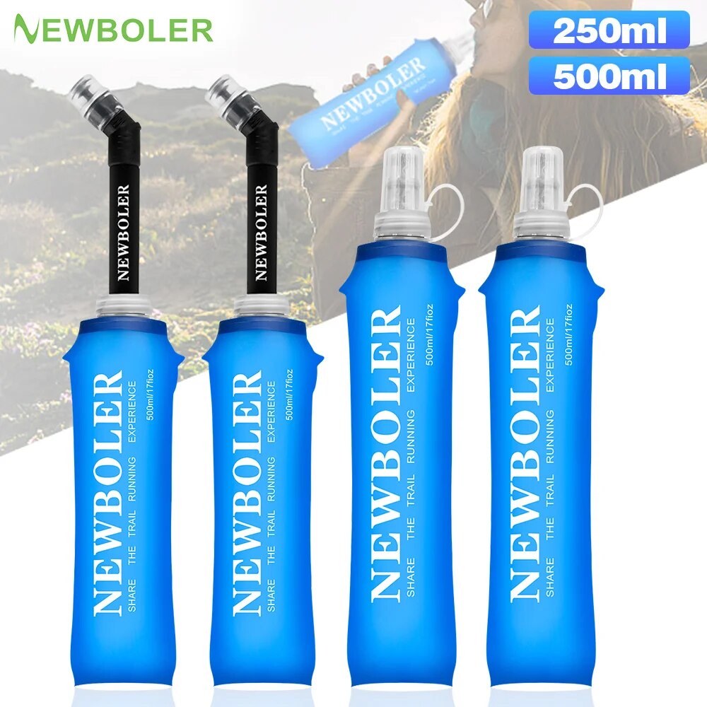 Water Bag Collapsible - NEWBOLER 250ml 500ml botella de agua