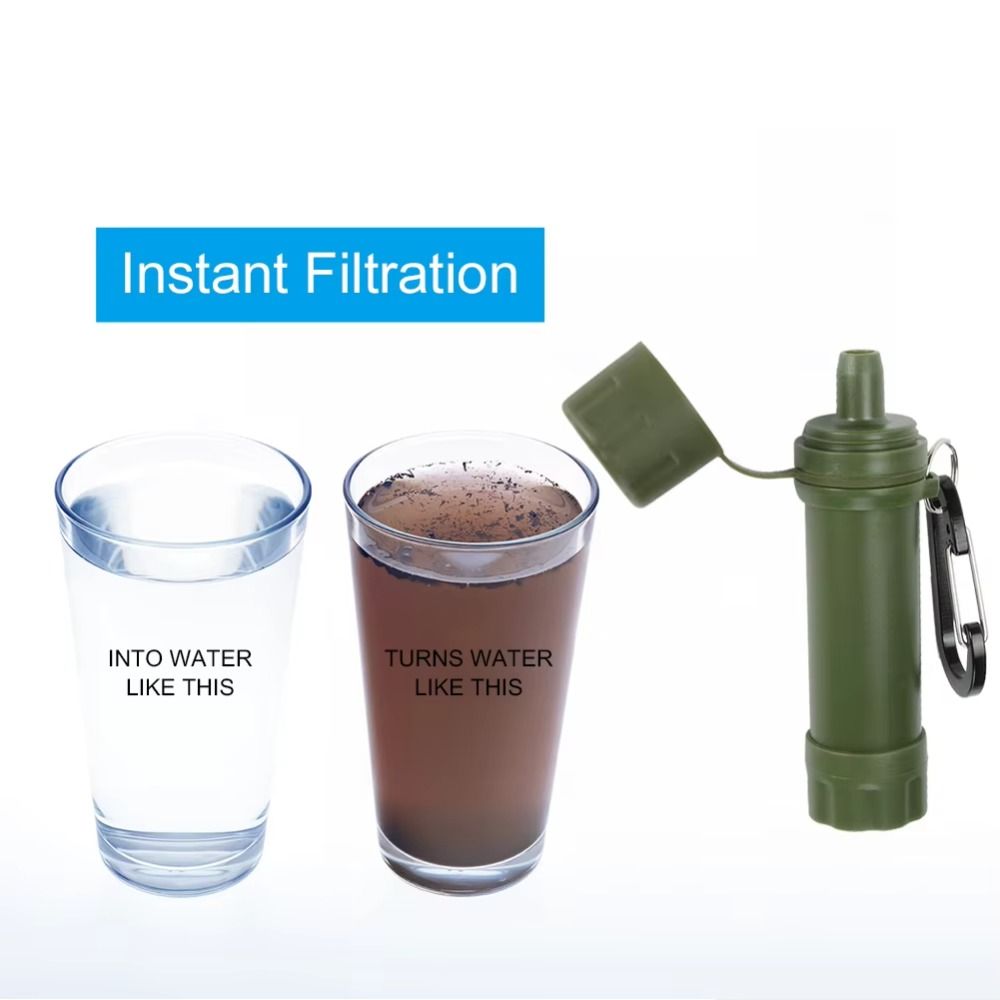 Mini Mini filtro de agua, puri - Water Purification Straw reseña y precio