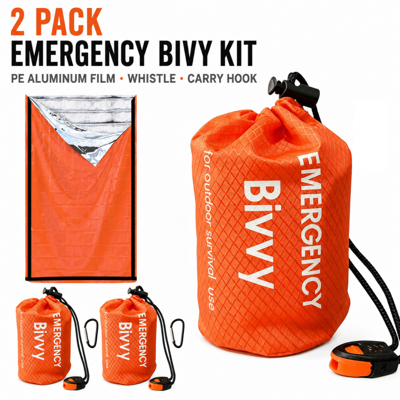 Paquete de 2 sacos de dormir d - Bivy Bag Emergency reseña y precio