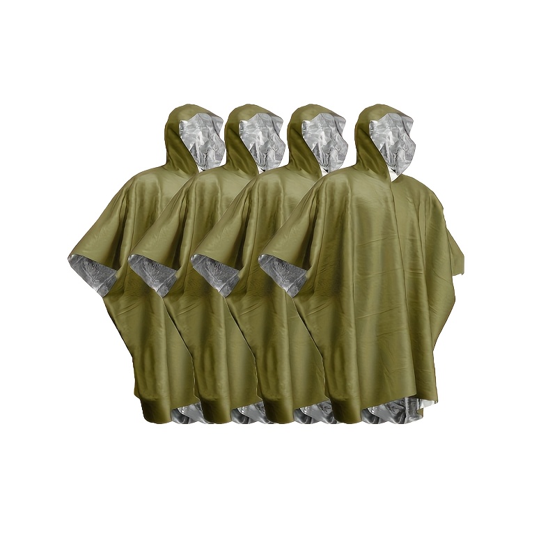Poncho de lluvia térmico de su - Survival Blanket Reflective reseña y precio