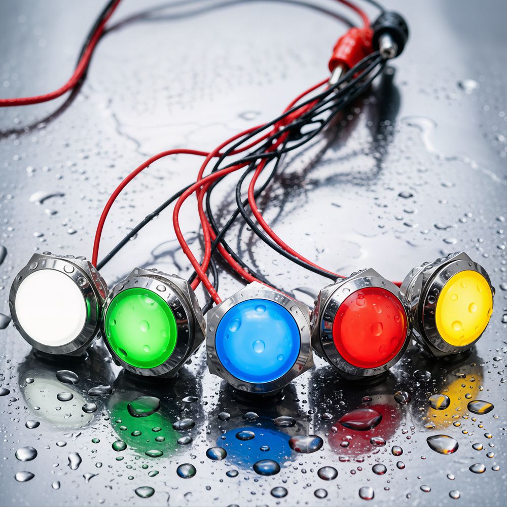 Luz indicadora LED metálica de - Signal Panel Orange reseña y precio