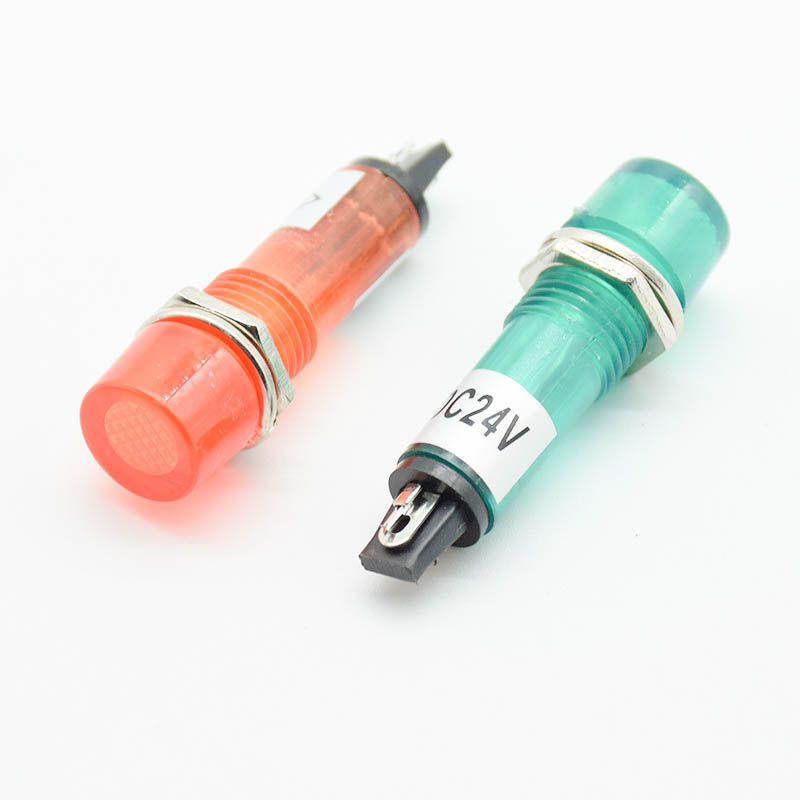5 uds 220V 12V 24V DC orificio - Signal Panel Orange reseña y precio