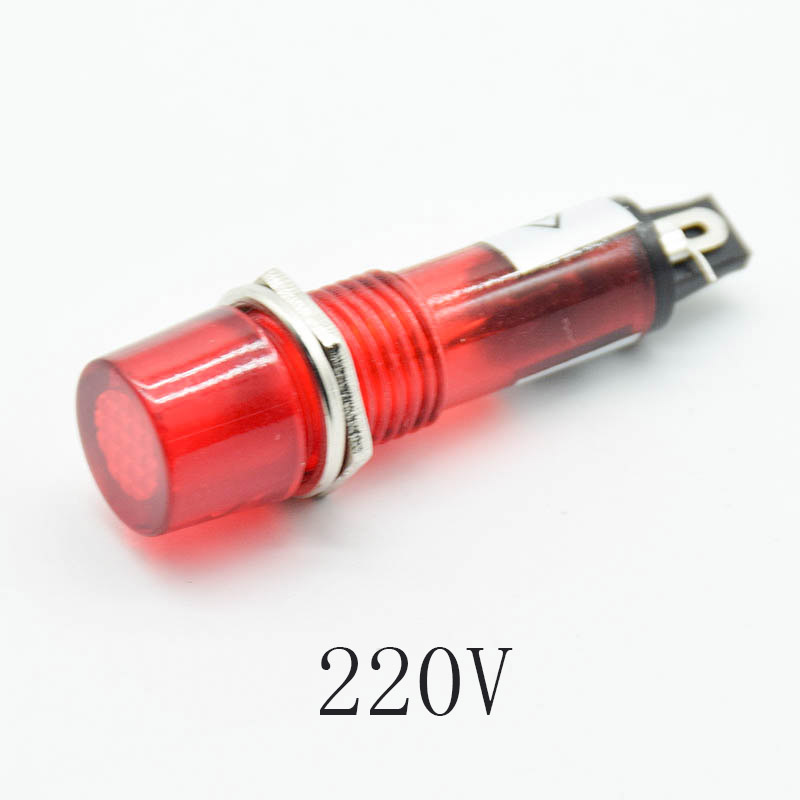 5 uds 220V 12V 24V DC orificio - Signal Panel Orange reseña y precio