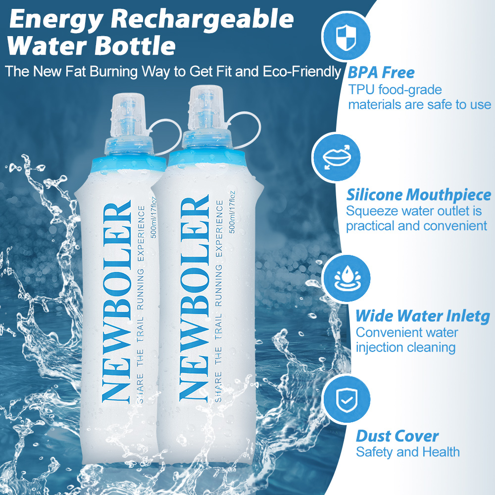 Botella de agua plegable de si - Water Bag Collapsible reseña y precio