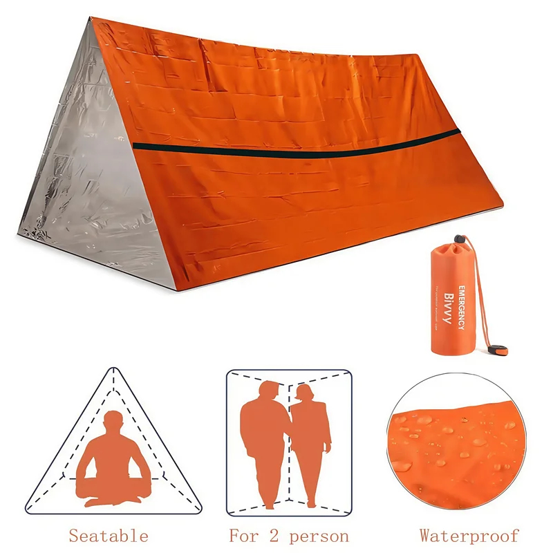 Refugio de Emergencia para 2 P - Emergency Mylar Tent reseña y precio