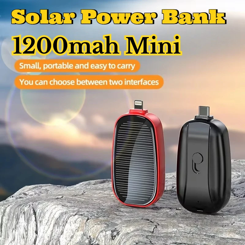 Mini batería externa solar de  - Solar Emergency Charger reseña y precio