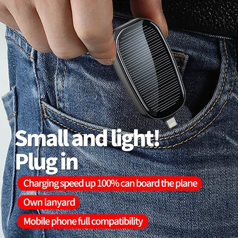 Mini batería externa solar de  - Solar Emergency Charger reseña y precio