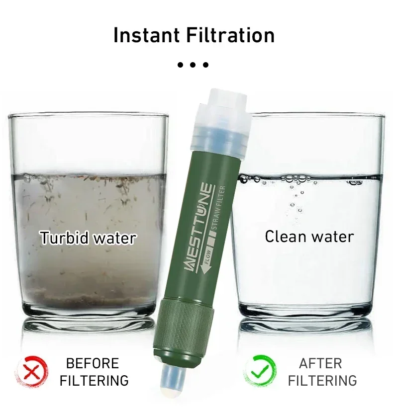 Westtune Mini Camping al aire  - Water Purification Straw reseña y precio