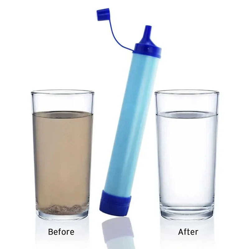 Mini filtro de agua portátil p - Water Purification Straw reseña y precio