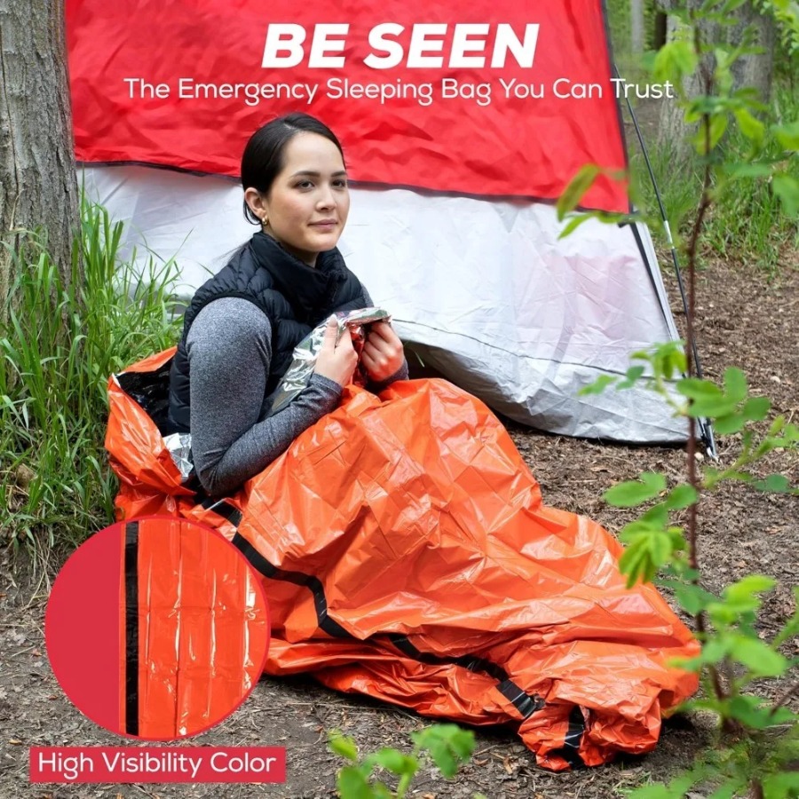 Saco de dormir de emergencia a - Emergency Mylar Tent reseña y precio