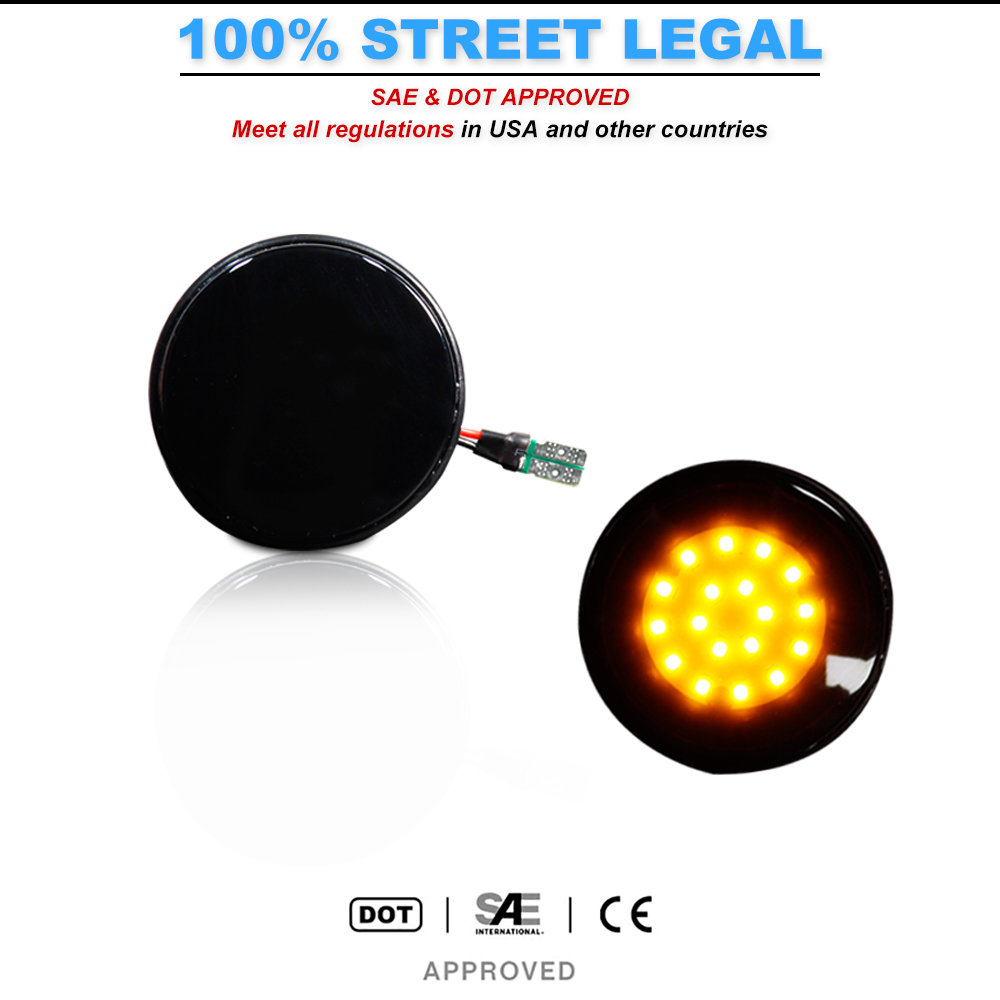 2 uds iJDM luces LED de posici - Signal Panel Orange reseña y precio