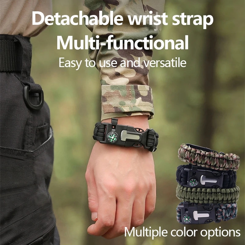 Pulsera de brújula cinco en un - Fire Starting Kit reseña y precio
