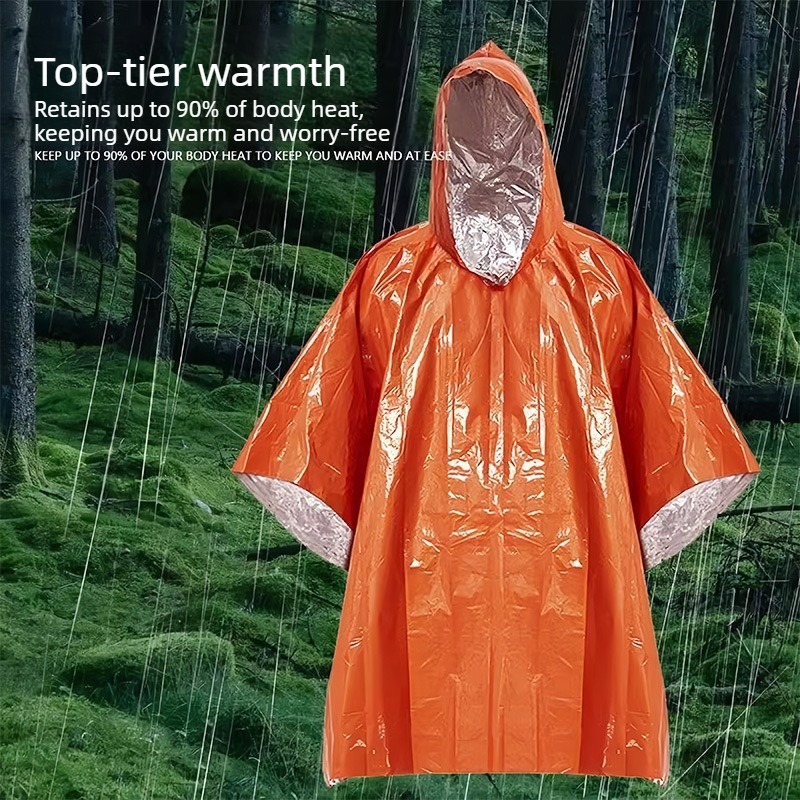 Manta térmica de emergencia pa - Emergency Poncho Rain reseña y precio