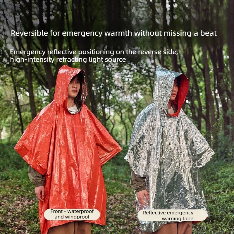 Manta térmica de emergencia pa - Emergency Poncho Rain reseña y precio