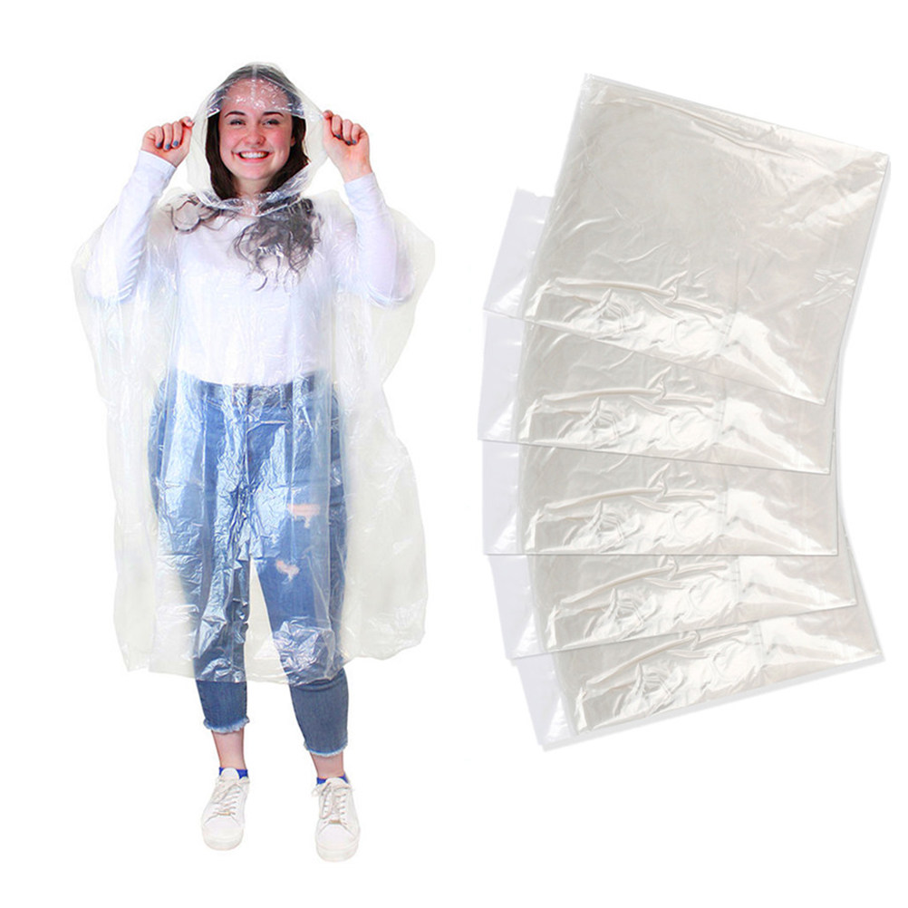 10 piezas de impermeables dese - Emergency Poncho Rain reseña y precio