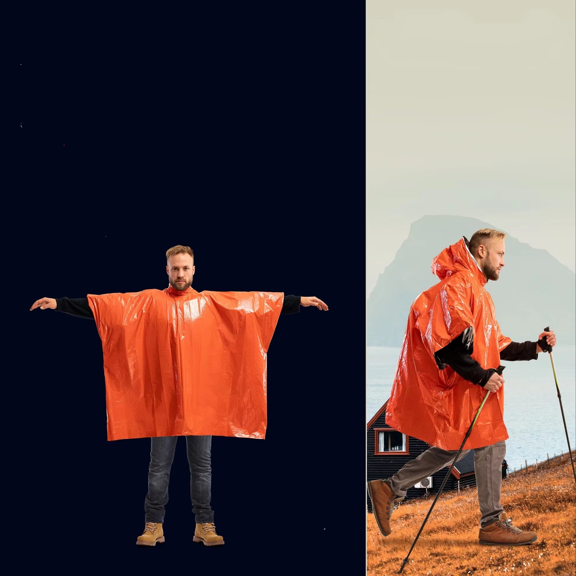 LIFE poncho de supervivencia d - Survival Blanket Reflective reseña y precio
