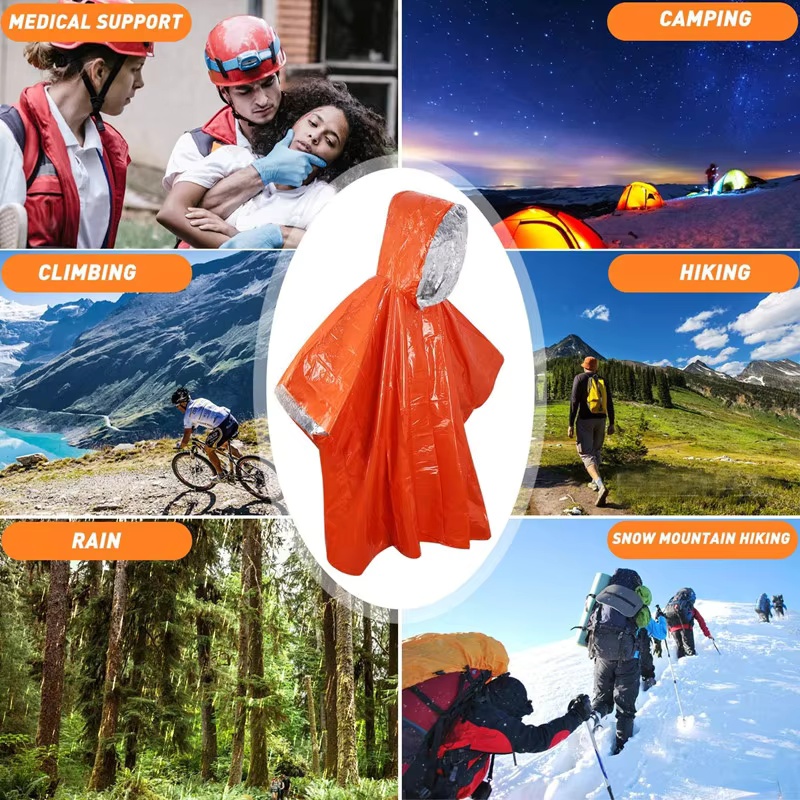Poncho de lluvia de superviven - Survival Blanket Reflective reseña y precio